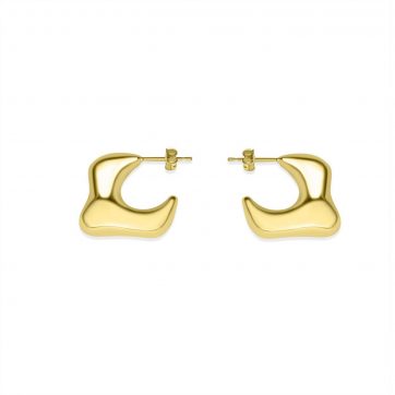 petsios Σκουλαρίκια καρφωτά επίχρυσα