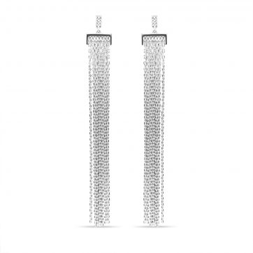 petsios Silver earrings with zircon stones