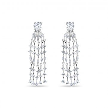 petsios Silver earrings with zircon stones