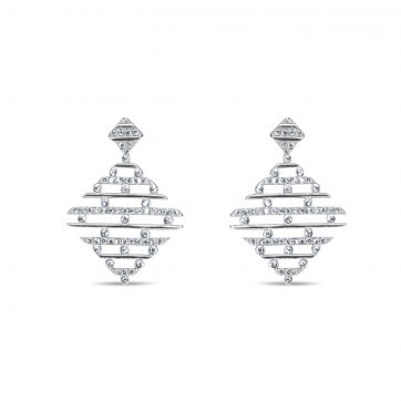 petsios Silver earrings with zircon stones