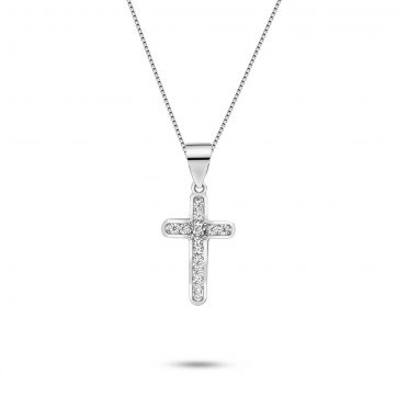 petsios Σταυρός με ζιργκόν πέτρες