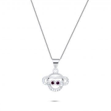 petsios Κολιέ μαϊμού με πέτρες ζιργκόν