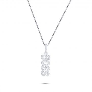 petsios Κολιέ boss με πέτρες ζιργκόν