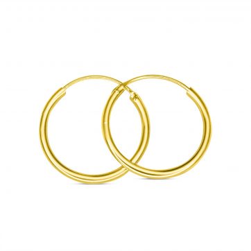 petsios Κρίκοι επίχρυσοι (24.5mm)