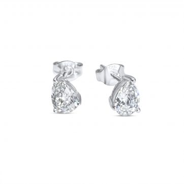 petsios Σκουλαρίκια καρφωτά με πέτρα ζιργκόν