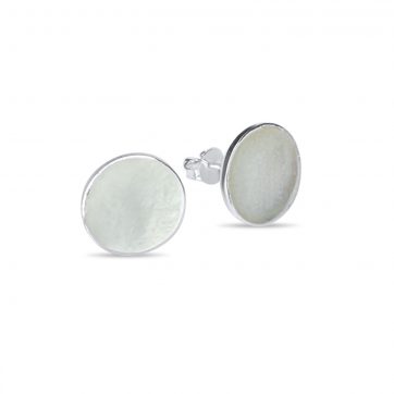 petsios Σκουλαρίκια καρφωτά με πέτρα φίλντισι