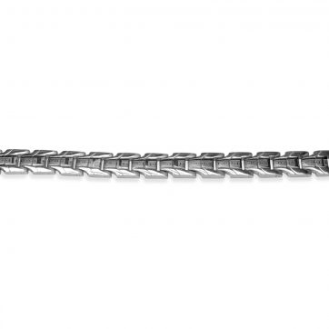 petsios Steel bracelet with meander