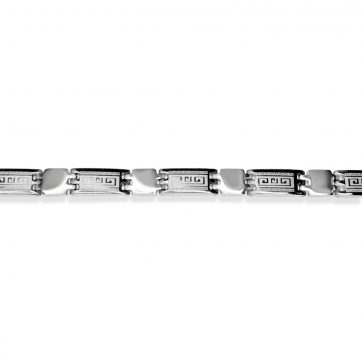 petsios Steel bracelet with meander