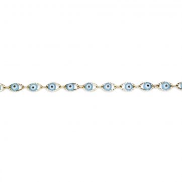 petsios Gold plated eye anklet