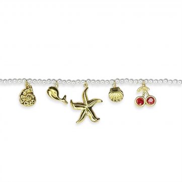 petsios Βραχιόλι ατσάλι με κρεμαστά στοιχεία