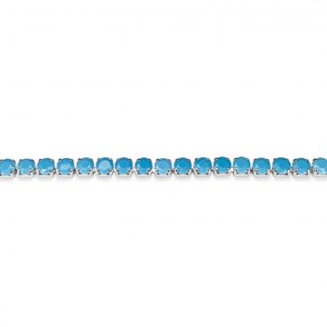 petsios Βραχιόλι ατσάλι με πέτρες