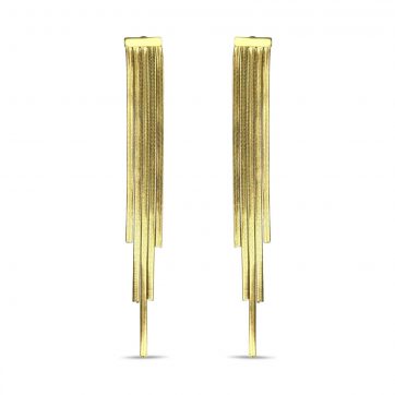 petsios Gold plated steel earrings