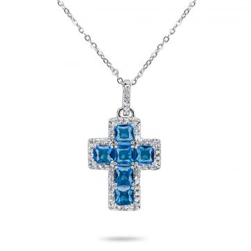 petsios Steel cross necklace