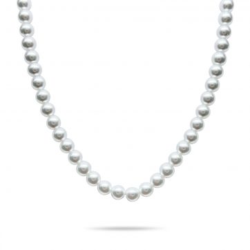 petsios Steel necklace with pearls