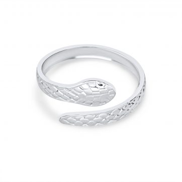 petsios Stainless steel snake ring