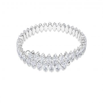 petsios Steel bracelet with rhinestones