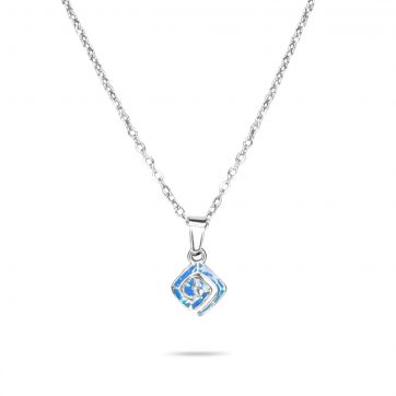 petsios STEEL MEANDER NECKLACE WITH OPAL STONES