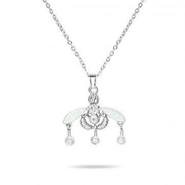 petsios MINOAN BEE NECKLACE WITH WHITE OPAL