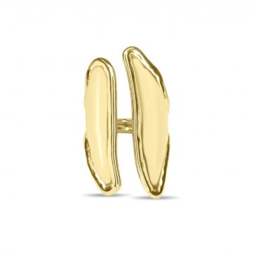 petsios Gold-Plated Stainless Steel Polished Ring
