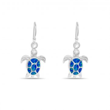 petsios Dangle turtle opal earrings 