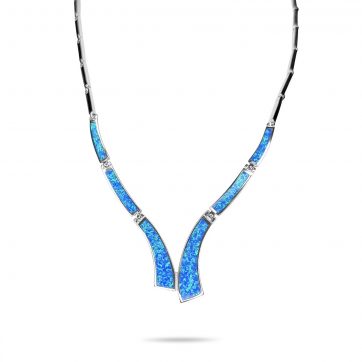 petsios Necklace with opal stones