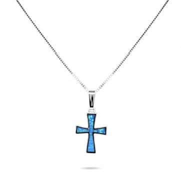 petsios Opal cross pendant