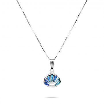petsios Opal seashell pendant
