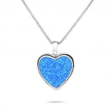 petsios Opal heart pendant