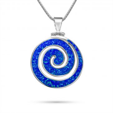 petsios Opal spiral pendant