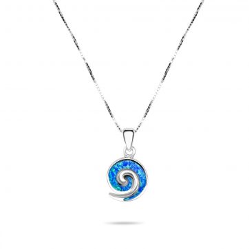 petsios Opal spiral pendant