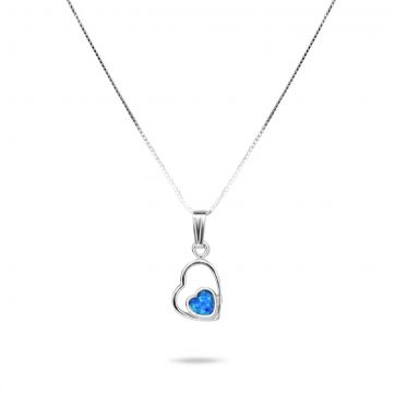petsios Opal heart pendant