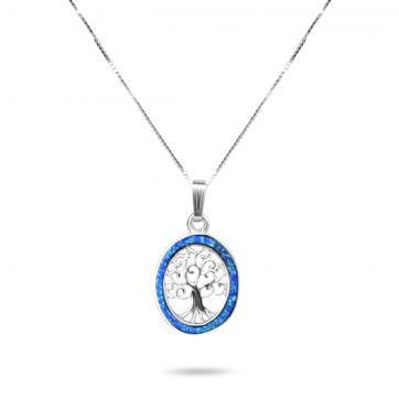 petsios Opal tree of life pendant
