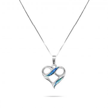 petsios Opal heart pendant