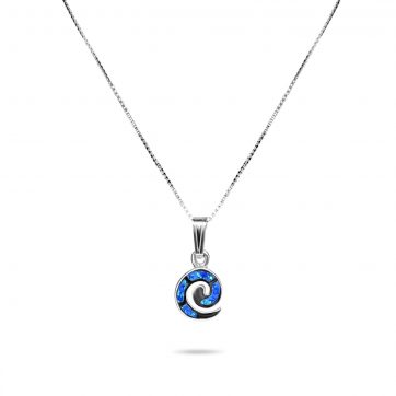 petsios Opal spiral pendant