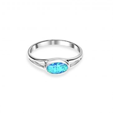 petsios Silver ring with opal stone