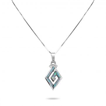 petsios White opal meander pendant