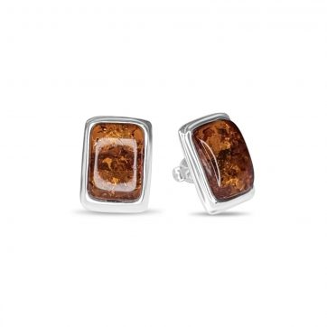 petsios Earrings with amber stones