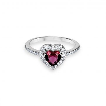petsios Ring with ruby and zircon stones