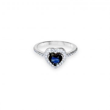 petsios Ring with sapphire and zircon stones