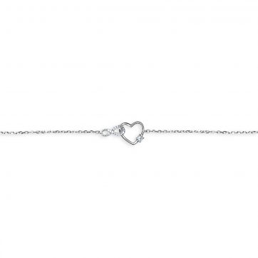 petsios Heart bracelet with zircon stones
