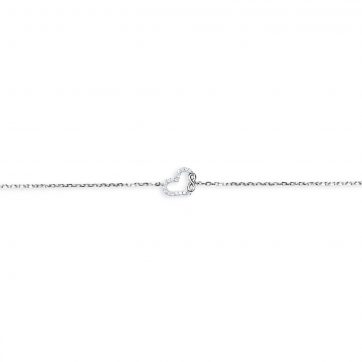 petsios Heart bracelet with zircon stones