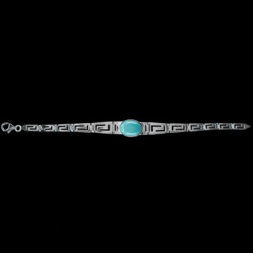 petsios Meander bracelet with turquoise stone