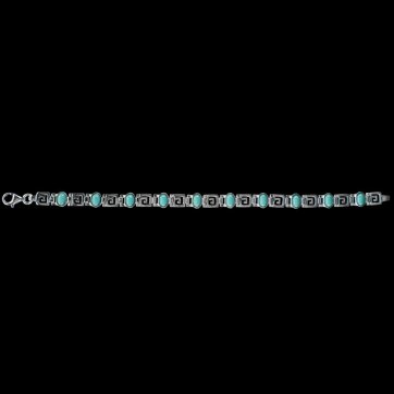 petsios Meander bracelet with turquoise stones