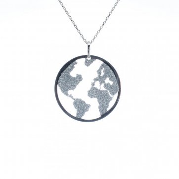 petsios Κολιέ υδρόγειος με γκλίτερ