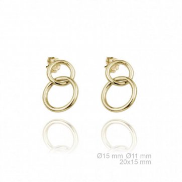 petsios Επίχρυσα σκουλαρίκια