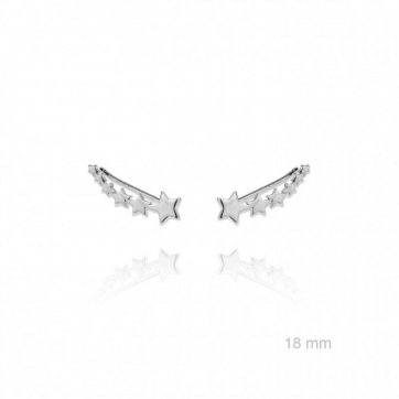 petsios Σκουλαρίκια climbers με αστέρια