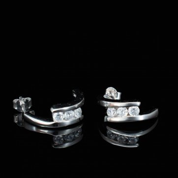 petsios Σκουλαρίκια με πέτρες ζιργκόν