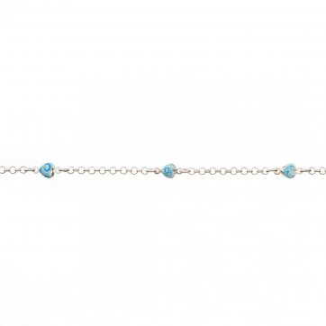 petsios Βραχιόλι με καρδιές με σμάλτο