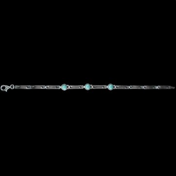 petsios Βραχιόλι μαίανδρος με πέτρες τιρκουάζ