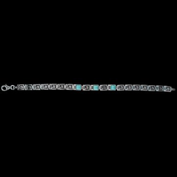 petsios Meander bracelet with turquoise stones